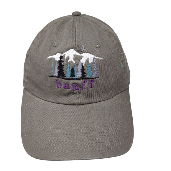 Banff Slideback Hat Gray OSFA Adjustable Embroidered 6 Panel Blue 84 - Picture 1 of 9